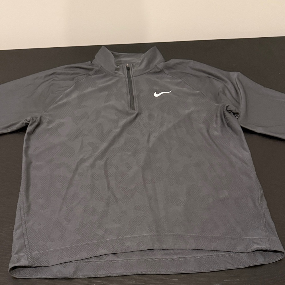 Nike ADV Dri-FIT Black Camo 1/4 Zip Pullover
